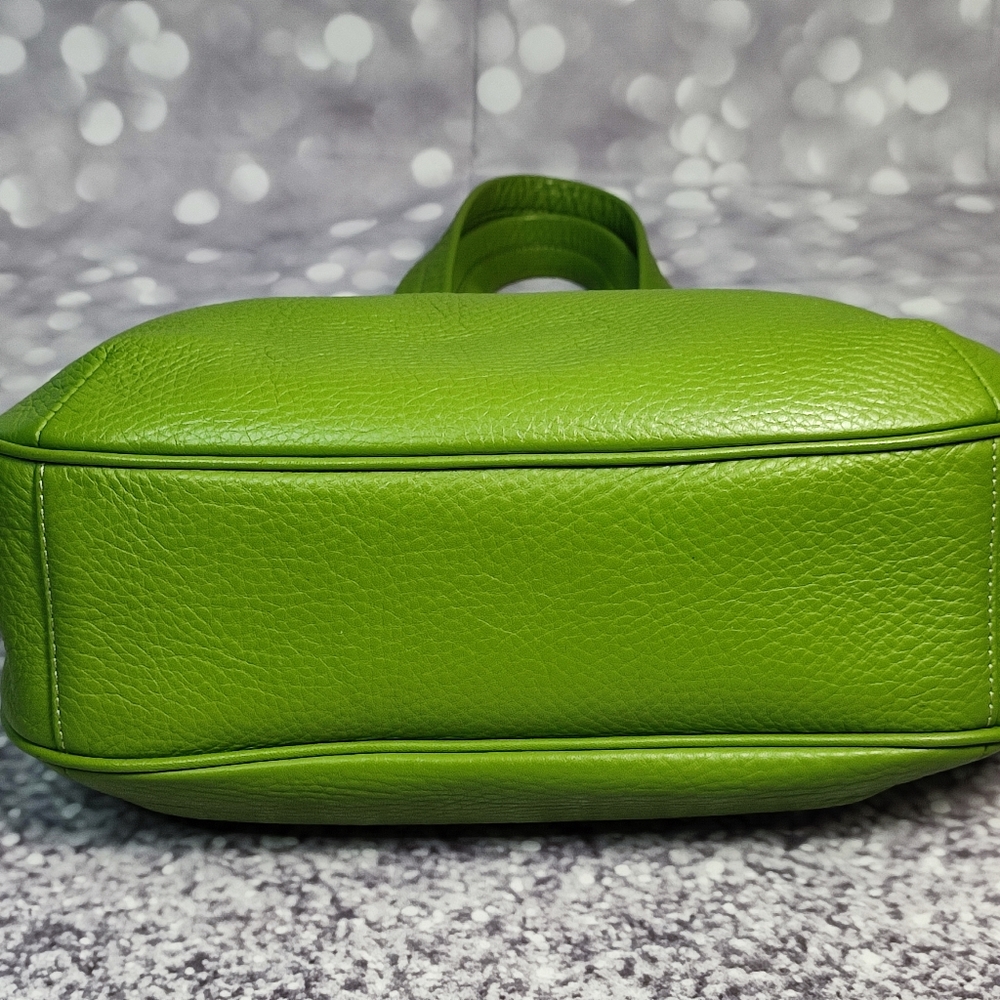 TALBOTS Shoulder Hand Bag Satchel HOBO Light Green High Quality Leather NWOT - Picture 9 of 12